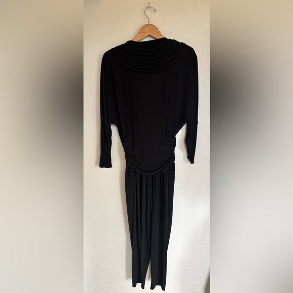 Vintage 80’s Grace Jones Inspired Ruched Neck Open Jumpsuit Onesie Playsuit - Picture 11 of 13